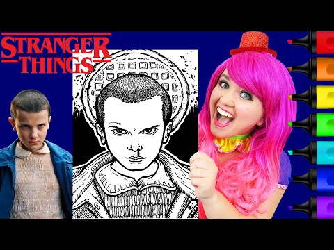 Coloring Stranger Things Eleven | Markers