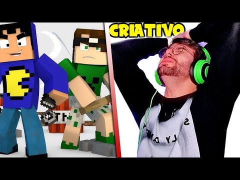 🔥 O YOUTUBER de 10 MILHÕES que USOU CRIATIVO no MINECRAFT...