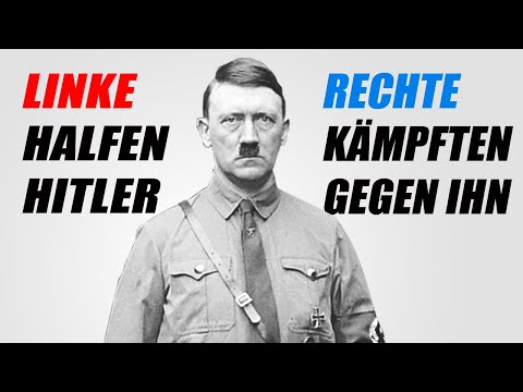 The SPD and KPD supported the socialist Hitler. Right-wingers were Hitler's opponents.