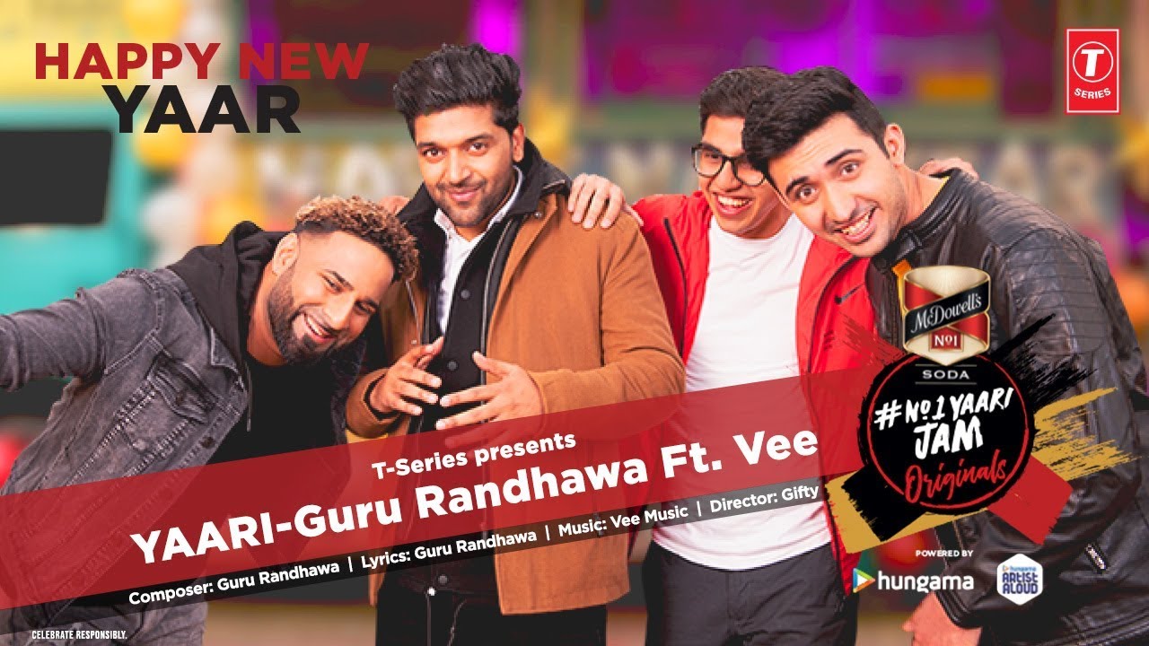 Yaari | Official Music Video | Guru Randhawa Ft. Vee - Guru Randhawa Ft. Vee Lyrics