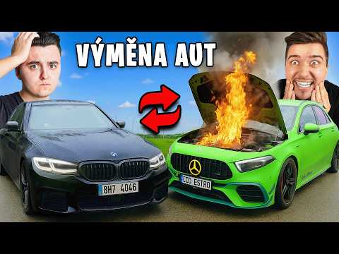 Vyměnil jsem Auto s YouTuberem na 24 Hodin! (BMW vs. Mercedes)