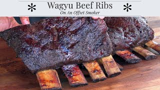 Texas Style BBQ Beef Short Ribs On My Lone Star Grillz Offset Cabinet Smoker.  Amazing!