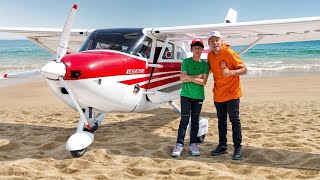 Jason and Alex Fly in a Real Airplane