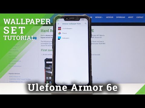 How to Personalize Desktop in Ulefone Armor 6E - Change Wallpaper