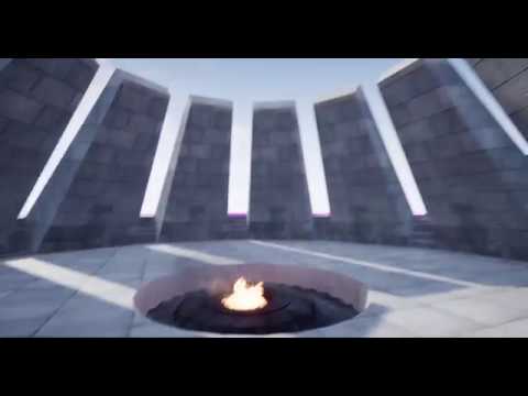 Unreal Engine walkthrough in monument complex "Tsitsernakaberd"