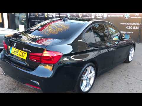 BMW 330e m sport black 2016 for sale @ Auto 2000 enfield