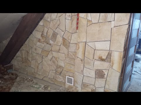 Kamień elewacyjny naturalny  - układanie kamienia. Cz 6