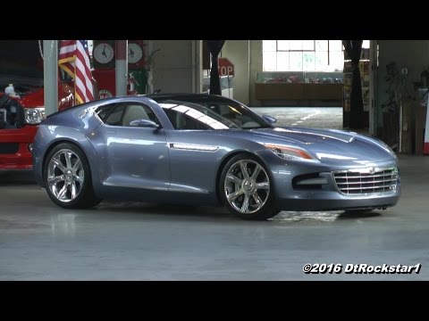 Chrysler Firepower Concept Car Startup, driving