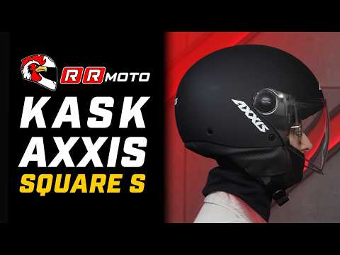 AXXIS SQUARE S _ otwarty kask motocyklowy jet ECE 22.06 | lekkość i miejskie zastosowanie