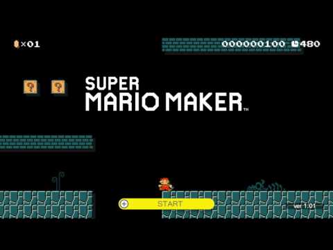 Super Mario Maker: Title Screen Wii U
