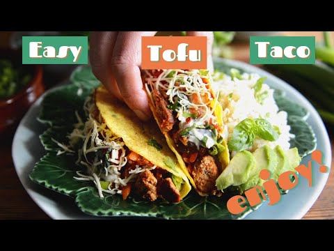 Easy tofu taco recipe - Quick low FODMAP dinner without onion or garlic