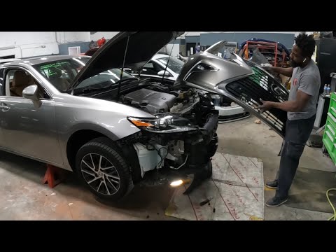 2016 Lexus ES 350 how to take the front bumper and headlight off