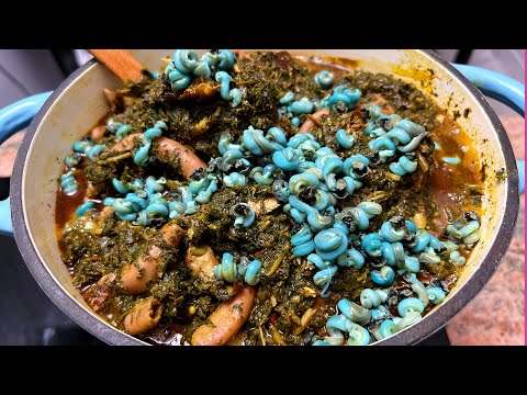 This is How To Make Afang Soup - Efik And Calabar Soup Recipe Made With Okazi Leaves.