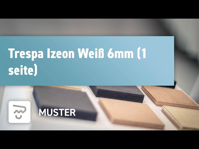 Trespa Izeon weiß 6mm (1 seite)