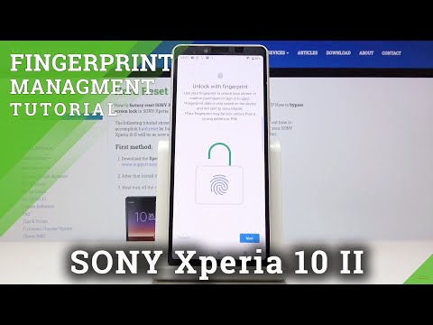 How to Secure Sony Xperia 10 II with Fingerprint – Add Fingerprint