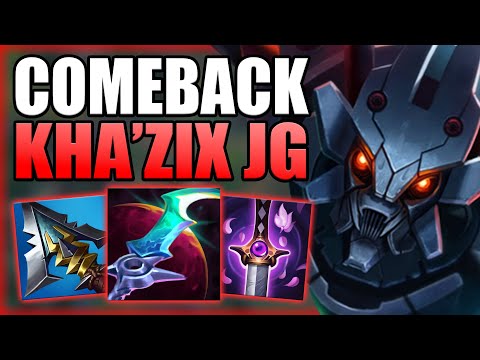MASSIVE COMEBACK WITH KHA'ZIX JUNGLE IN DIAMOND ELO! Pathing & choices explained - League of Legends