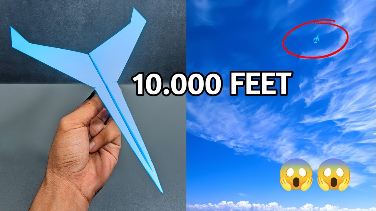 Aviones de papel de 10000 pies, Cómo hacer un avión de papel para que vuele siempre y no se caiga