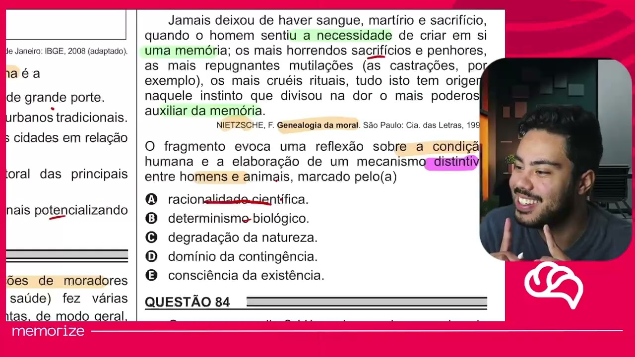 Resolução em Vídeo — Questão 83 ENEM 2018 PPL