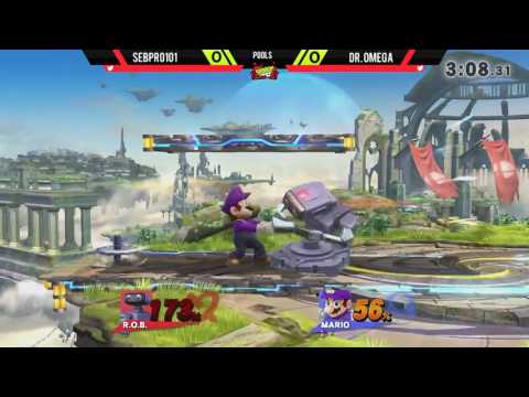 March '17 Ranbat - Dr. Omega (Mario) vs Sebpro101 (Jigglypuff, R.O.B) - Pools