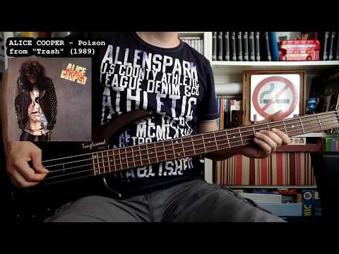 ALICE COOPER - Poison (bass cover w/ Tabs)