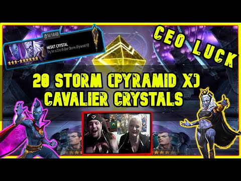 20 6 star storm pyramid x feat. cavalier crystal opening(CEO LUCK)/marvel contest of champions