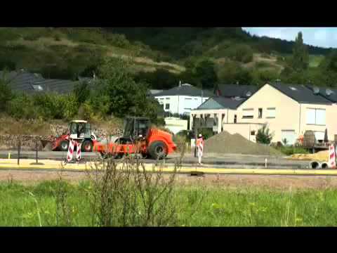 Kreisel in Echternacherbrück im Bau