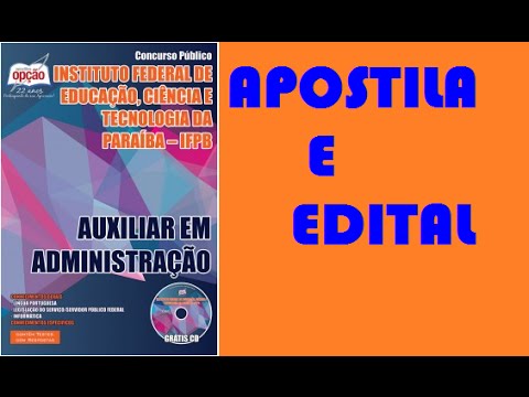 Apostila Auxiliar em Administração Concurso IFPB 2015