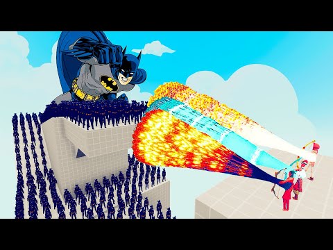 100x BATMAN + 2x GIANT vs 3x EVERY GOD - Totally Accurate Battle Simulator TABS