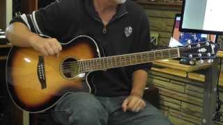 Video thumbnail for Ibanez AEG10II Acoustic Electric Guitar by ontrackmaster