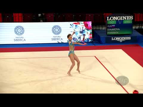 SIMAKOVA Anastasia (RUS) - 2019 Rhythmic Junior Worlds, Moscow (RUS) - Qualifications Rope