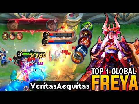 100% Unstoppable Freya Perfect Gameplay! [ Top Global Freya ] By VєrítaѕAєquítas - Mobile legends