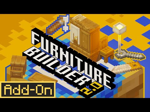The NEW Best Furniture Addon for Minecraft Bedrock Edition (Furniture Builder 2.0)