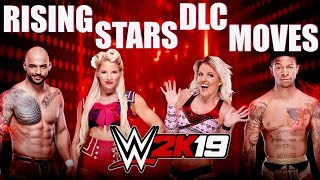 WWE 2K19 ALL "RISING STARS DLC" MOVES! Every Move In The DLC Pack - Gameplay