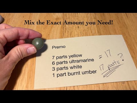 How to Mix an Exact Amount of Polymer Clay Color.