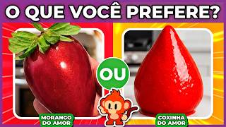 🔄️ O QUE VOCÊ PREFERE?  DOCES VS SALGADOS 🍪🥧 | Jogo das escolhas #macaquiz