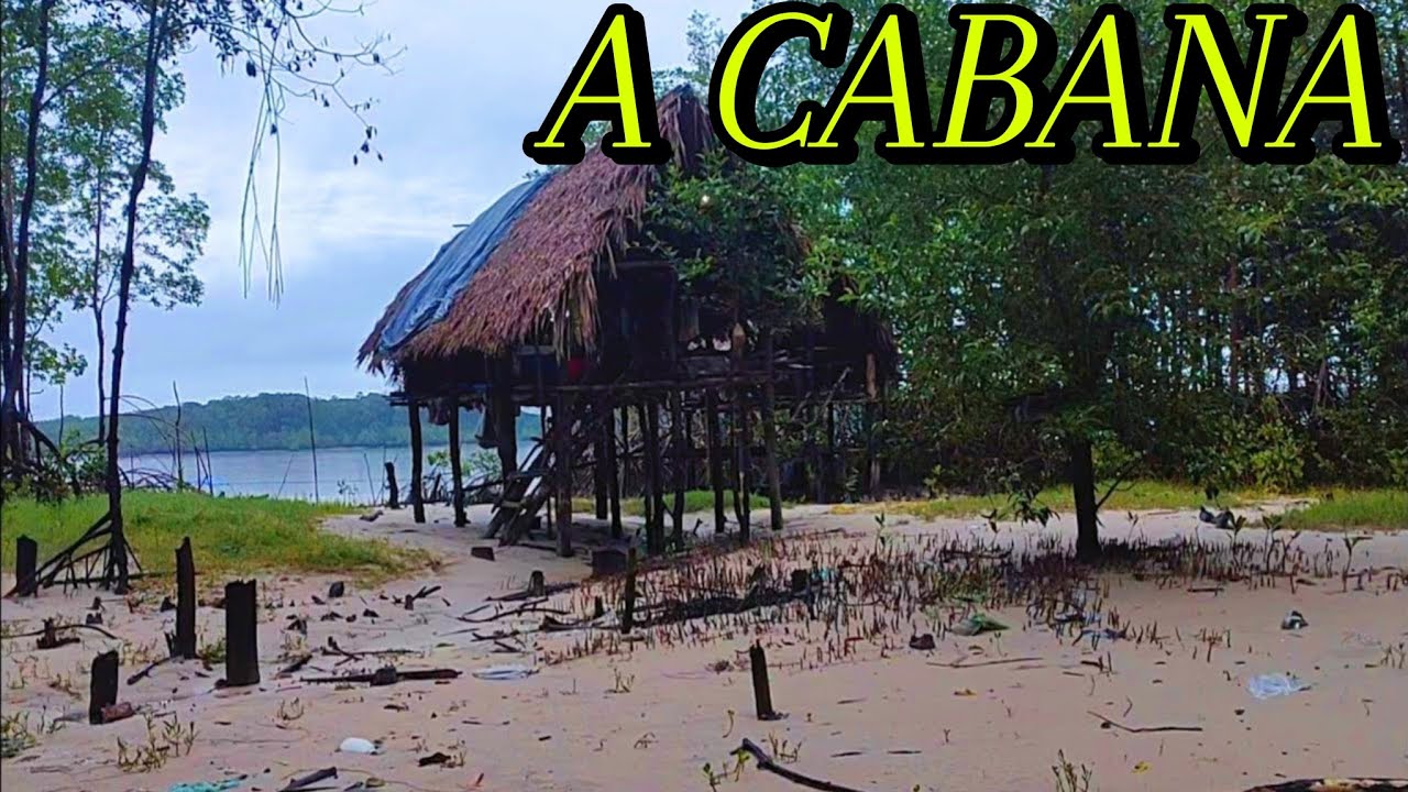 Acampamento em uma cabana em São Caetano de Odivelas Pará