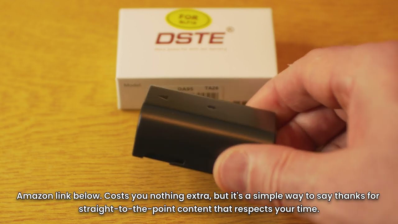 Watch the DSTE DMW-BLF19 Battery 2-Pack (Panasonic GH3 / GH4 / GH5) unboxing on YouTube