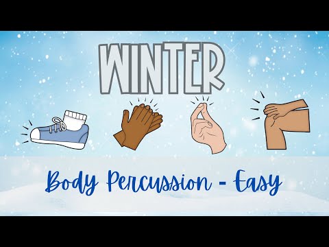 Winter Steady Beat Body Percussion Kindergarten Play Along