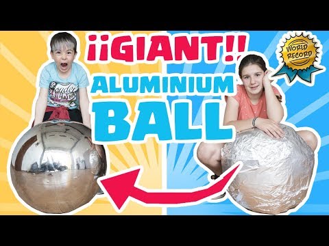 Pulimos BOLA papel ALUMINIO ¡¡GIGANTE!! // Familukis