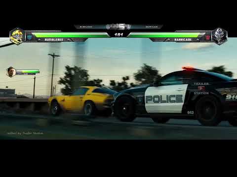 Bumblebee vs Barricade with Healthbars