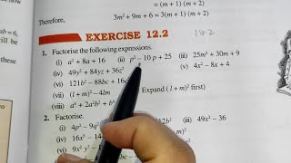Ex-12.2 Chapter -12 Factorisation || Class 8th Maths