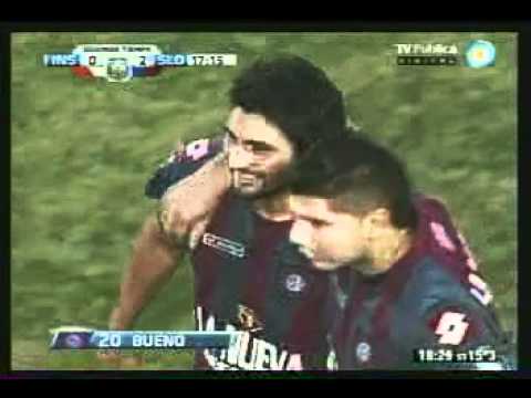 Gol de Carlos Bueno - 2do en el partido - Instituto 0 - San Lorenzo 2 - Promocion 2012