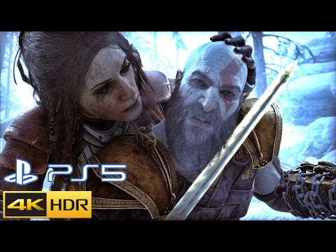 God of War Ragnarok - Kratos Vs Freya Boss Fight (Freya Almost Kills Kratos) - 4K 60FPS HDR