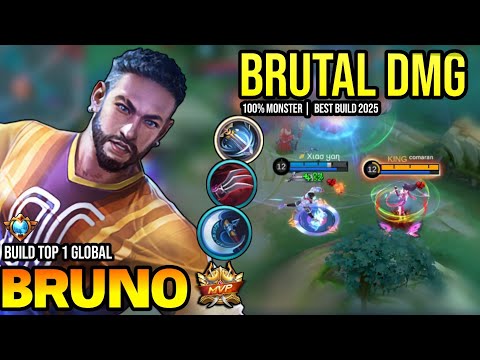 BRUNO BEST BUILD 2025 | BUILD TOP 1 GLOBAL BRUNO GAMEPLAY | MOBILE LEGENDS✓