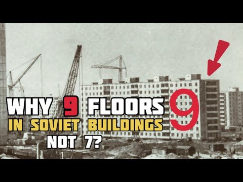 Why were buildings in the USSR constructed with 9 floors?