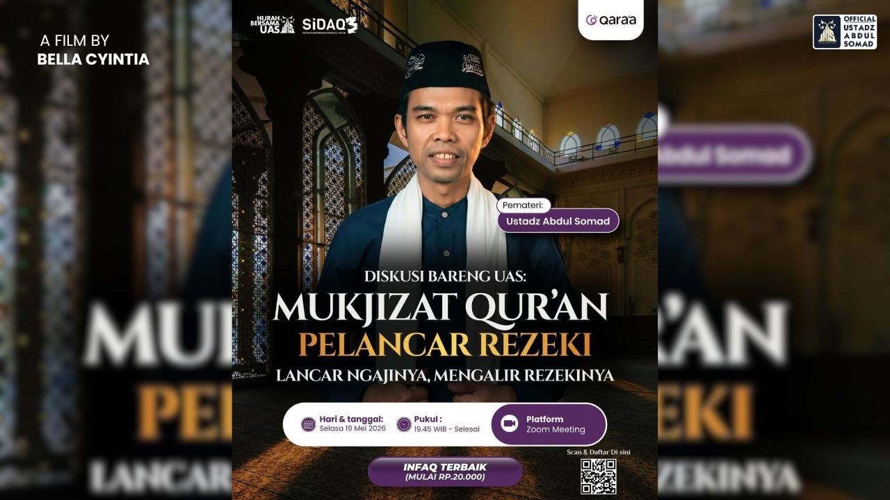 LIVE | Mukjizat Qur'an Pelancar Rezeki | Ustadz Abdul Somad