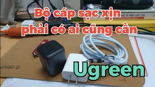 Comboo sạc cáp xịn typ C cho android, IOS.. 20W ugreen, 45W ugreen.. typ C for Iphone 15