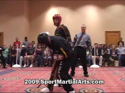 Cody Diesbourg v Mike Scaperato - Men's LW point sparring - 2009 NBL Supergrands