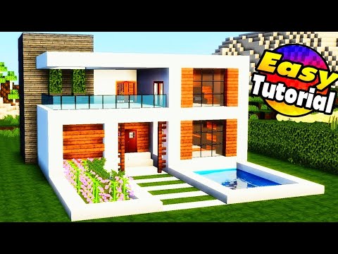 How to Build a Survival MODERN House😱 (Easy)