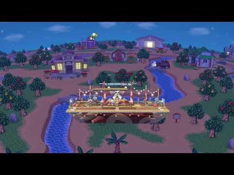 Smashville (Night) | Super Smash Bros Ultimate stage.